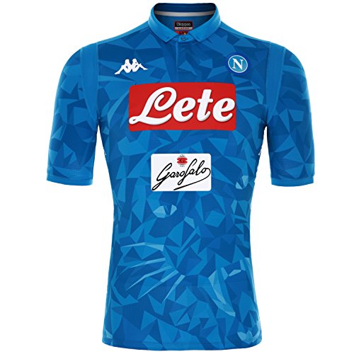 SSC Napoli Camiseta de juego local azul cielo fantasía, azul, xl