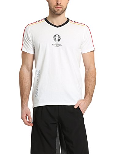 Summary  Camiseta para Hombre, Campeonato de Europa UEFA de fútbol de 2016, algodón, Unisex, Color Blanco, tamaño XL