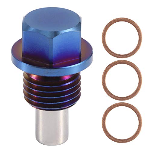 Tapón de drenaje de aceite, cárter de aceite magnético de aleación de aluminio Tapón de drenaje de retorno Tapón de drenaje Adaptador de tapón con juntas para la mayoría de los coches(M14x1.5) Tapón de drenaje de aceite, cárter de aceite magnético de aleación de aluminio Tapón de drenaje de retorno Tapón de drenaje Adaptador de tapón con juntas para la mayoría de los coches(M14x1.5)