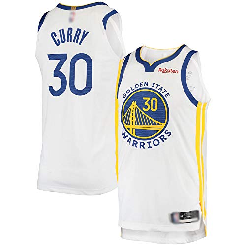 THDB Camiseta de baloncesto personalizada Stephen Golden State #30 Blanco, Warriors Curry Jersey de secado rápido de los deportes de manga corta para los hombres- Edición de la asociación