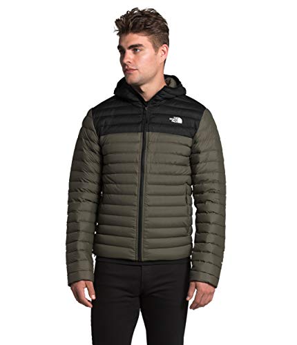 The North Face Men's Stretch Down Hooded Jacket - New Taupe Green - M
