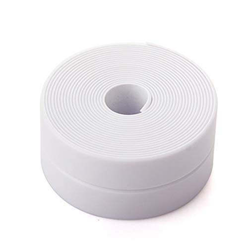 Tira de Calafateo, Cinta Adhesiva Impermeable para Calafatear, Cinta de Reparación Auto Impermeable para Bañera, Fregadero de Cocina, Lavabo, Borde, Inodoro y Sellado de Moho de Pared (3.2m*22mm) Tira de Calafateo, Cinta Adhesiva Impermeable para Calafatear, Cinta de Reparación Auto Impermeable para Bañera, Fregadero de Cocina, Lavabo, Borde, Inodoro y Sellado de Moho de Pared (3.2m*22mm)