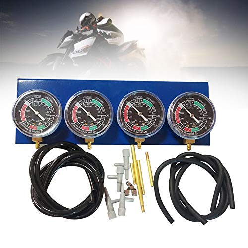 Tongdejing Universal Motocicleta Aspirador Sincronizador de carburador Equilibrador de sincronización Equilibrador de sincronización de carburador Kit Adecuado para Motores de 2, 3 o 4 Cilindros Tongdejing Universal Motocicleta Aspirador Sincronizador de carburador Equilibrador de sincronización Equilibrador de sincronización de carburador Kit Adecuado para Motores de 2, 3 o 4 Cilindros