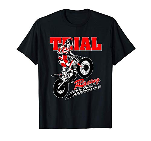 Trial Motocicleta Piloto de Trial Camiseta