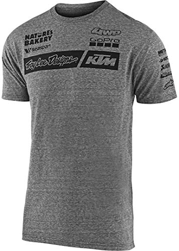 Troy Lee Designs 20 TLD KTM Team Camisas para hombre, talla pequeña, color gris