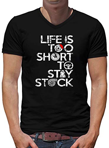 TShirt-People Life Too Short to Stay Stock - Camiseta para hombre Negro
 L