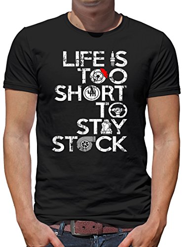 TShirt-People Life Too Short to Stay Stock - Camiseta para hombre Negro
 XXL