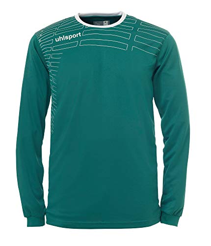 uhlsport - Match Team Kit L/S, Color Verde,Negro, Talla XXXS