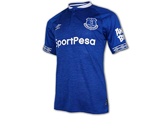 Umbro Camiseta Oficial del Everton Home 2018/2019 para Hombre, Hombre, Jersey, 78782U, Azul/Blanco, XL