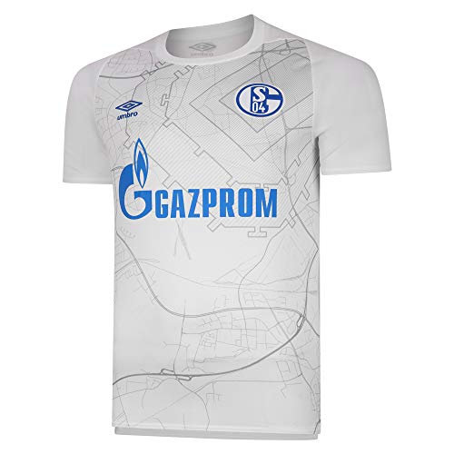 UMBRO FC Schalke 04 - Camiseta de fútbol, color blanco, color Producto oficial., tamaño extra-large