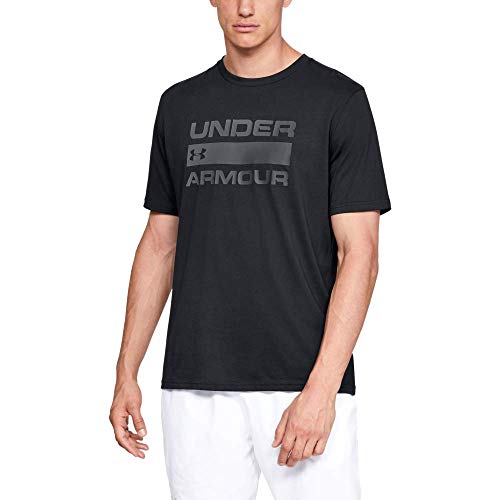 Under Armour Team Issue Camiseta para Hombre con Logotipo, Camiseta Deportiva Transpirable, Camiseta de Manga Corta para Hombre cómoda y Ancha, Black/Rhino Gray (001), MD Under Armour Team Issue Camiseta para Hombre con Logotipo, Camiseta Deportiva Transpirable, Camiseta de Manga Corta para Hombre cómoda y Ancha, Black/Rhino Gray (001), MD