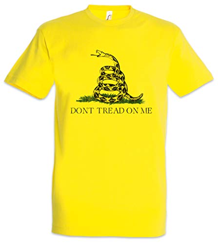Urban Backwoods Don't Tread On Me II Camiseta De Hombre T-Shirt Amarillo Talla M