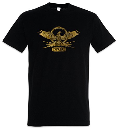 Urban Backwoods Roman Eagle Camiseta De Hombre T-Shirt Negro Talla L