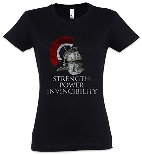 Urban Backwoods Roman Legion Credo Camiseta de Mujer Women T-Shirt Negro Talla XS