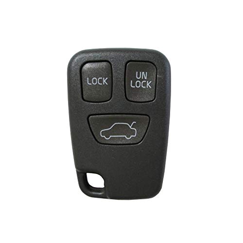 UTS-Shop Carcasa para llave, 3 botones, compatible con Volvo S40, V40, S70, V70, C70