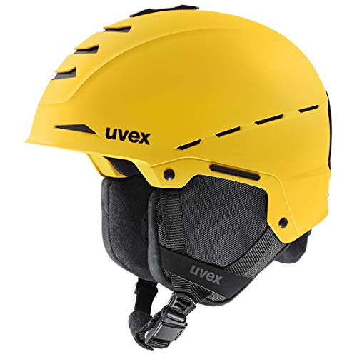 uvex Legend Pro Casco de esquí, Adultos Unisex, Yellow Mat, 59-62 cm