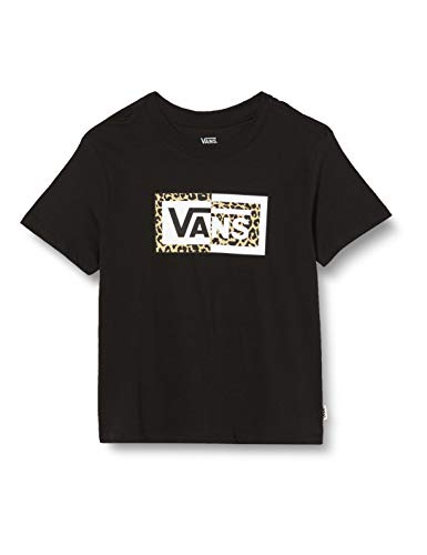 Vans SPLIT LEOPARD Camiseta, Negro (, M para Niñas