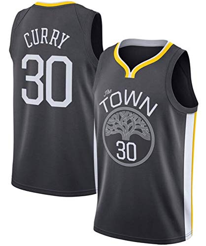 WSUN Jerseys para Hombres NBA Warriors # 30 Stephen Curry Swingman Camiseta Unisex Jersey Shirt Edition,A,L(175~180CM/75~85KG)