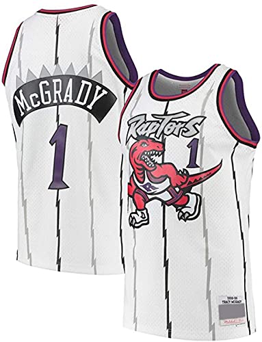XSJY Jersey Men's NBA # 1 Tracy McGrady Vintage All-Star Jersey, Tejido Fresco Transpirable, Uniforme De Baloncesto Uniforme,B,XL:180~185cm/85~95kg