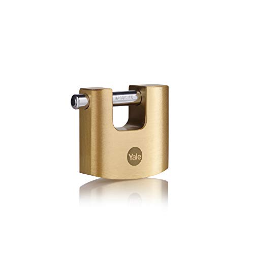 YALE Y114B/70/113/1 Candado De Alta Seguridad, Latonado, 70 mm YALE Y114B/70/113/1 Candado De Alta Seguridad, Latonado, 70 mm