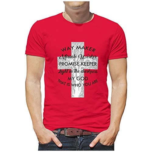 YOUYO Spark Men Way Ma-ker Mira-cle Worker Pro-Mise Keeper Light in My God That is Who You are - Camiseta de algodón para correr