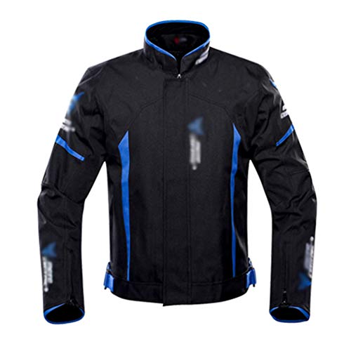 YuanDiann Trajes de Moto con Proteccion, 4 Estaciones Impermeable Chaqueta y Pantalon Motocross Cordura Reflexivo Forro Extraíble Cazadora Scooter Moto Pantalon Agua Chaqueta Azul 3XL YuanDiann Trajes de Moto con Proteccion, 4 Estaciones Impermeable Chaqueta y Pantalon Motocross Cordura Reflexivo Forro Extraíble Cazadora Scooter Moto Pantalon Agua Chaqueta Azul 3XL