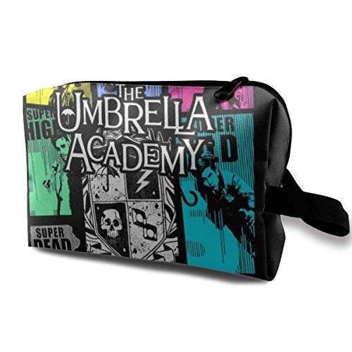 zmzm Bolsas de Almacenamiento con cremallerasMakeup Bag Cosmetic Pouch The Umbrella Academy GTA Multi Functional Bag Travel Kit Storage Bag