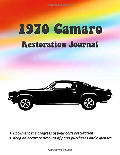 1970 Camaro Restoration Journal - 2 Part Notebook: Detail the restoration of your car, and in Part 2, Maintain a detailed log of parts purchases and other expenses.