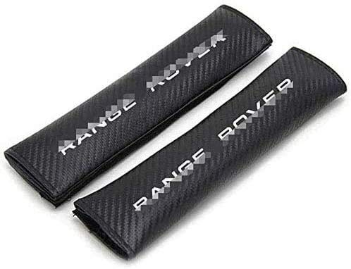 2 Piezas Coche CarbóN Fibra Seguridad CinturóN Hombro Fundas Almohadillas Para Land Rover Range RoverAll Models, Protectores Confort Estilo Accesorios