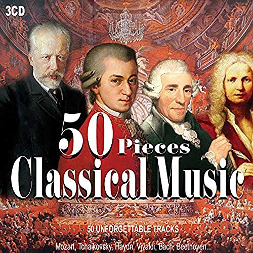 3CD 50 Pieces Classical Music, Musica Classica, Beethoven, Vivaldi, Mozart, Nocturnes, Piano Sonata, Symphony, Il Barbiere Di Siviglia, Four Season 3CD 50 Pieces Classical Music, Musica Classica, Beethoven, Vivaldi, Mozart, Nocturnes, Piano Sonata, Symphony, Il Barbiere Di Siviglia, Four Season