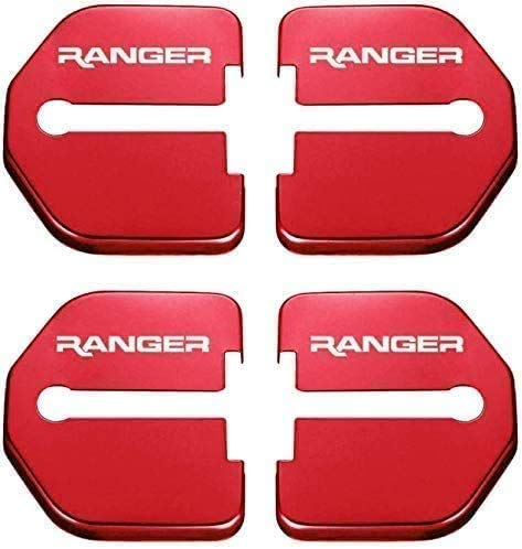4 Piezas Metal Inoxidable Protectora Cubierta Cerradura Puerta del Coche para Ford Ranger Protector Accessories, AnticorrosióN ProteccióN Interior Accesorios