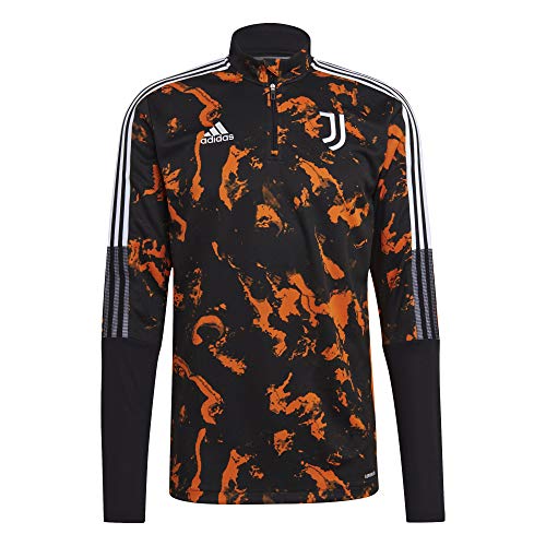Adidas 2020-21 Juventus AOP Training Top - Black-Orange M