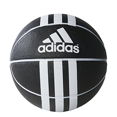 adidas 3S Rubber X Bola de Basketball, Unisex Adulto, Black/White, 5