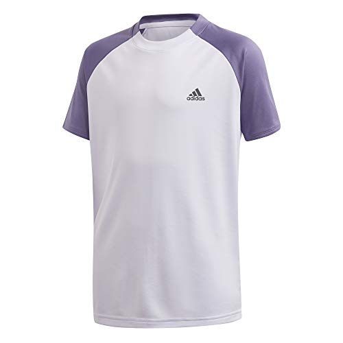 adidas B Club tee Camiseta de Manga Corta, Niños, Purple Tint/Tech Purple, 1415Y