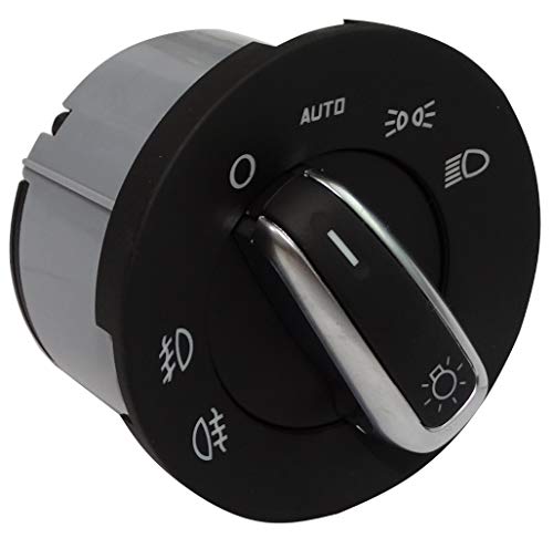 AERZETIX: Interruptor Boton de Control Faros Luces Delanteras C40925 Compatible con 1Z0941431K