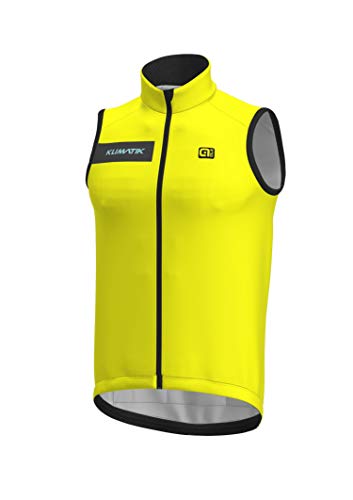 Alé KLIMATIK K-Atmo DWR Chaleco Racing para Hombre, Amarillo, 170/179