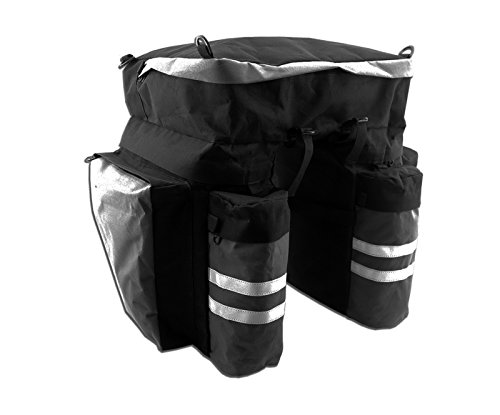 Alforjas Dobles Laterales de Cicloturismo Impermeables para Bicicleta 50L 3554 Alforjas Dobles Laterales de Cicloturismo Impermeables para Bicicleta 50L 3554
