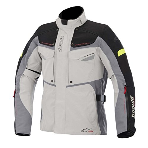 Alpinestars Drystar Bogotá impermeable chaqueta de Moto Negro y Gris Fluo