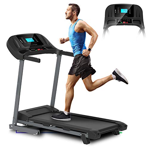 ArtGo Vincent Cinta de correr eléctrica plegable, velocidad máxima 16km/h 3,5HP máxima, 12 programas, soporte para tablet, altavoces con conexión USB/MP3/SD, sensor cardíaco, 2 niveles de inclinación ArtGo Vincent Cinta de correr eléctrica plegable, velocidad máxima 16km/h 3,5HP máxima, 12 programas, soporte para tablet, altavoces con conexión USB/MP3/SD, sensor cardíaco, 2 niveles de inclinación