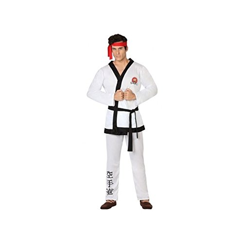 Atosa-26606 guerrero Disfraz Karate, color blanco, XL (26606)