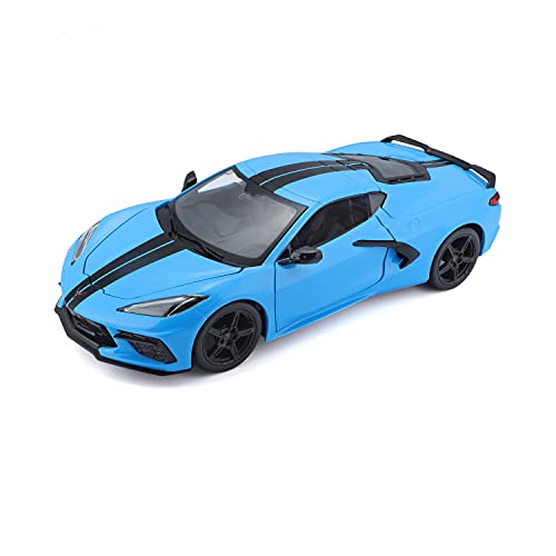 Bburago Chevrolet Corvette Stingray Coupe Z51 en Azul del 2020 (Maisto 31527B), Color