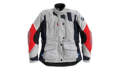 BMW Chaqueta de moto GS Dry para mujer, color gris y rojo, talla 38