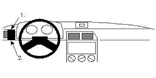 Brodit ProClip - Kit de coche para Citroen ZX 91-97 (para Europa, montaje izquierda)