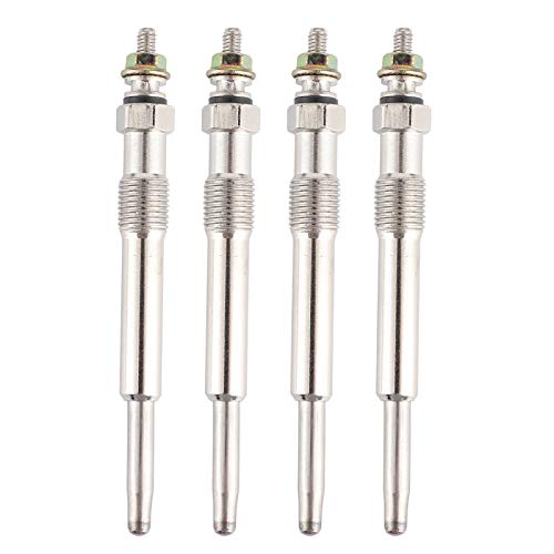 Bujías incandescentes, 4 bujías incandescentes universales Enchufe del calentador de precalentamiento diésel apto para Ford Focus/Transit/C-Max Bujías incandescentes, 4 bujías incandescentes universales Enchufe del calentador de precalentamiento diésel apto para Ford Focus/Transit/C-Max
