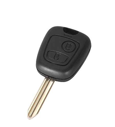 Carcasa llave para Citroen Berlingo Picasso Saxo Xsara Peugeot Partner Expert | 2 Botones | Mando a distancia