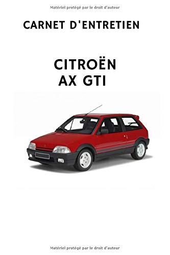 carnet d'entretien Citreon AX GTI