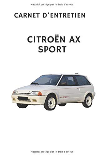 carnet d'entretien Citroen AX Sport