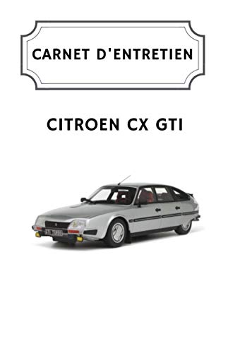 Carnet d'entretien Citroen CX GTI