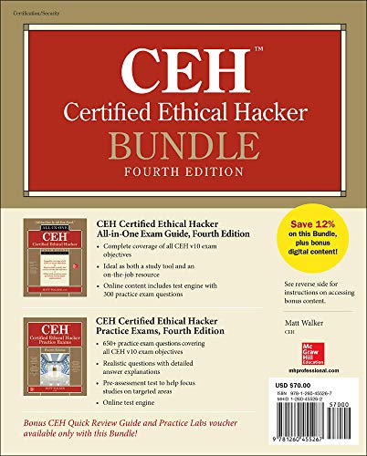 CEH Certified Ethical Hacker Bundle, Fourth Edition (CERTIFICATION & CAREER - OMG)