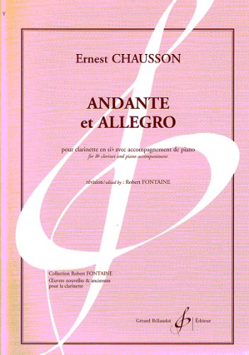CHAUSSON - Andante y Allegro para Clarinete y Piano (Fontaine)